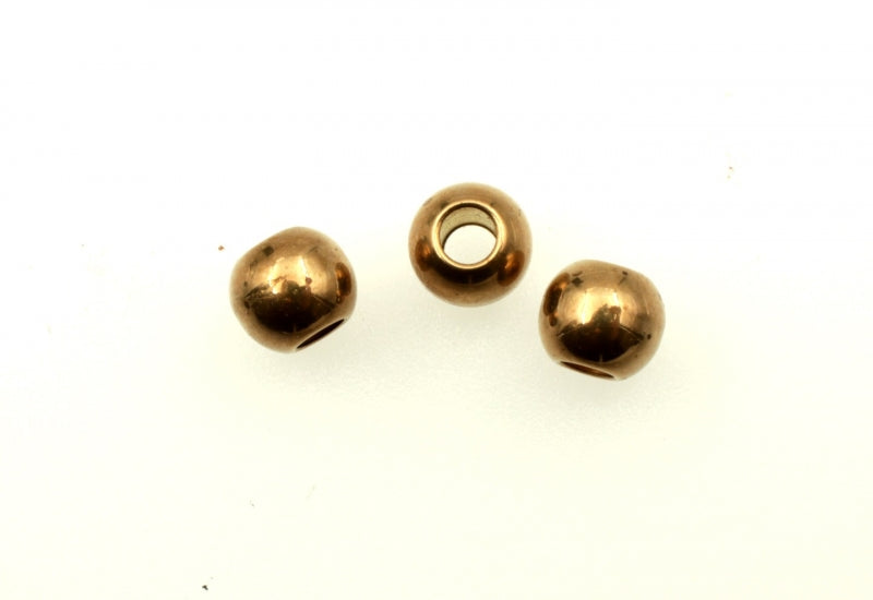 Solid Brass large hole Bead  5mm  500For