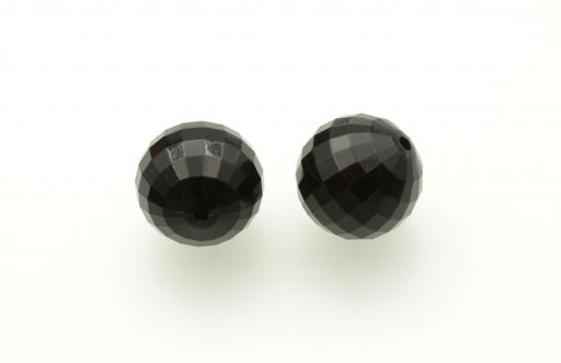 Faceted Jet Plastic Beads  Available In Four Sizes  1 Pound For