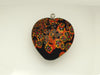 Glass Heart Pendant  34mm x 40mm  12 Pieces For