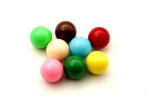Plastic Bead Mix  18mm Or 20mm  1 Pound For