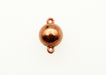 Copper Plated Looped Bead  1 Or 2 Loops  10mm  2 Gross For