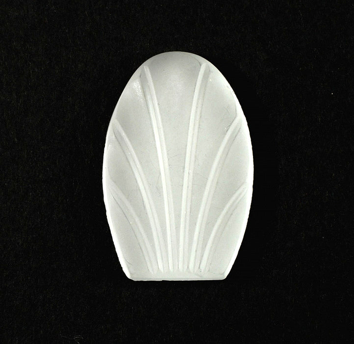 Glass Shields  45mm x 29mm  Frosted Crystal  12 pieces For