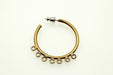 Hoop Earring  1 7/16 Inch  48 Pieces For