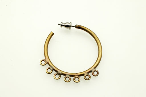 Hoop Earring  1 7/16 Inch  48 Pieces For