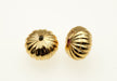 Gold Plated Plastic Bead  14mm x 10mm  1/2 Gross For