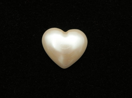 Pearl Heart Cabochon  15mm x 13mm  100 Pieces For