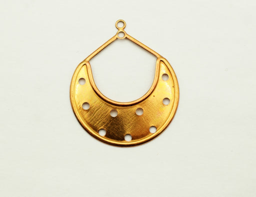 Earring Drop Brass  37mm x 44mm  50 Pieces For