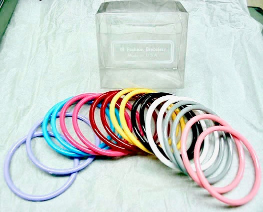 Plastic Bangle Bracelet Assortment  3 Dozen (36 pieces) Bracelets For
