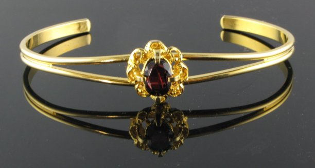 Cuff bracelets  with genuine Garnet stone  1 dozen for