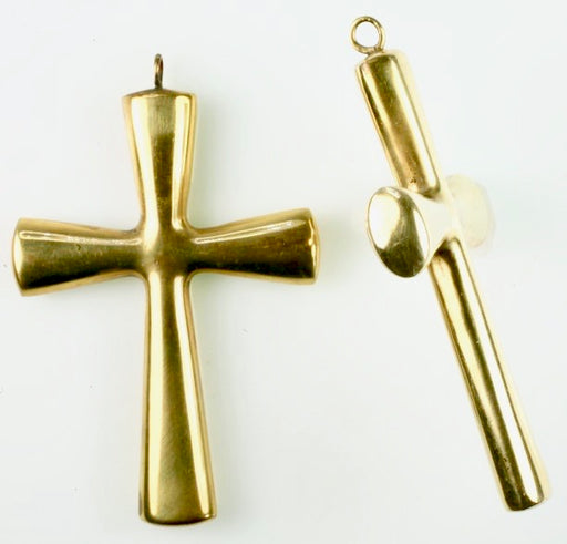 Brass Cross Pendants  1 dozen for 