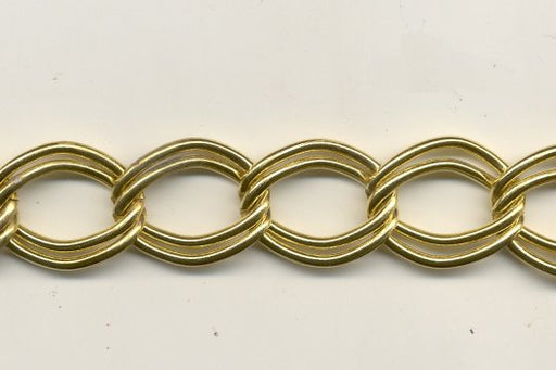 29-1/4 inch Cut Lengths  Brass Curb Chain  4 lengths for