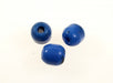 12x11mm Glass Bead Royal Blue w/Black specks 1 pound for