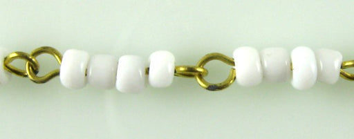 Glass Bead chain 4mm.    100 feet for